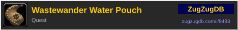 Wastewander Water Pouch: forum signature banner