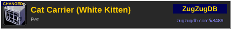 Cat Carrier (White Kitten): forum signature banner