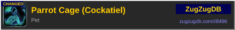 Parrot Cage (Cockatiel): forum signature banner