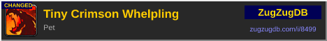 Tiny Crimson Whelpling: forum signature banner