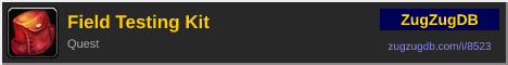 Field Testing Kit: forum signature banner