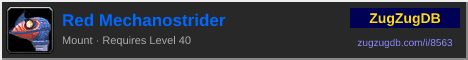Red Mechanostrider: forum signature banner