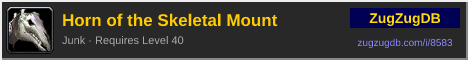 Horn of the Skeletal Mount: forum signature banner