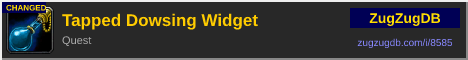 Tapped Dowsing Widget: forum signature banner
