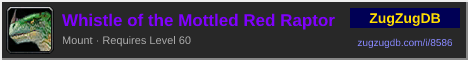 Whistle of the Mottled Red Raptor: forum signature banner