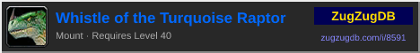 Whistle of the Turquoise Raptor: forum signature banner