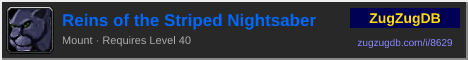 Reins of the Striped Nightsaber: forum signature banner
