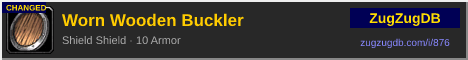 Worn Wooden Buckler: forum signature banner