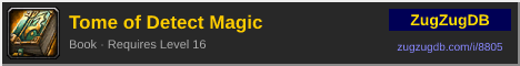 Tome of Detect Magic: forum signature banner