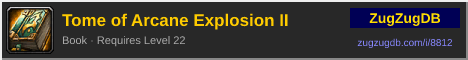 Tome of Arcane Explosion II: forum signature banner