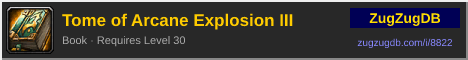 Tome of Arcane Explosion III: forum signature banner