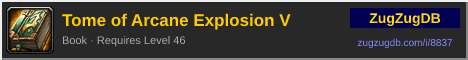 Tome of Arcane Explosion V: forum signature banner