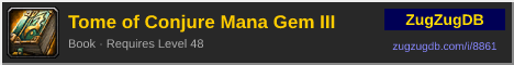 Tome of Conjure Mana Gem III: forum signature banner