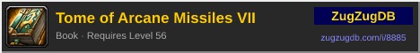 Tome of Arcane Missiles VII: forum signature banner