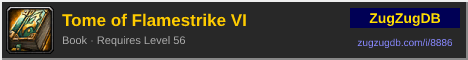 Tome of Flamestrike VI: forum signature banner