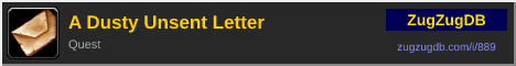 A Dusty Unsent Letter: forum signature banner