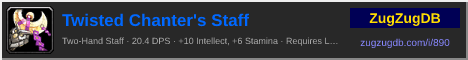 Twisted Chanter's Staff: forum signature banner