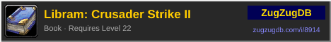 Libram: Crusader Strike II: forum signature banner