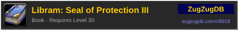 Libram: Seal of Protection III: forum signature banner