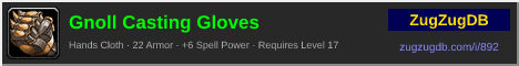 Gnoll Casting Gloves: forum signature banner