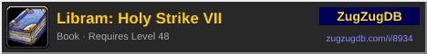 Libram: Holy Strike VII: forum signature banner