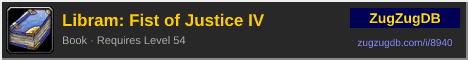 Libram: Fist of Justice IV: forum signature banner