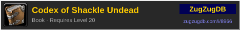 Codex of Shackle Undead: forum signature banner