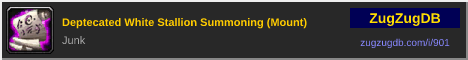 Deptecated White Stallion Summoning (Mount): forum signature banner