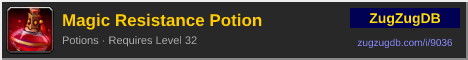 Magic Resistance Potion: forum signature banner