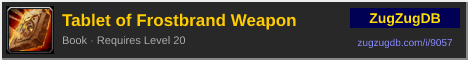 Tablet of Frostbrand Weapon: forum signature banner