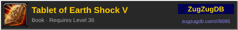 Tablet of Earth Shock V: forum signature banner
