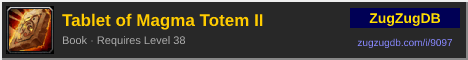 Tablet of Magma Totem II: forum signature banner