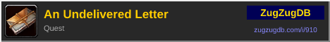 An Undelivered Letter: forum signature banner