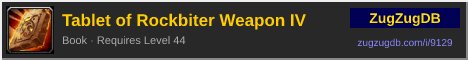 Tablet of Rockbiter Weapon IV: forum signature banner