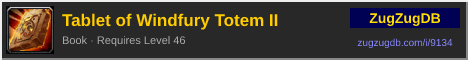 Tablet of Windfury Totem II: forum signature banner