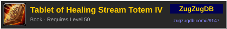 Tablet of Healing Stream Totem IV: forum signature banner