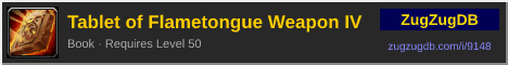 Tablet of Flametongue Weapon IV: forum signature banner