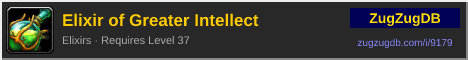 Elixir of Greater Intellect: forum signature banner