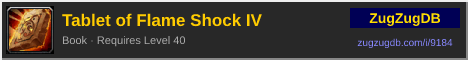 Tablet of Flame Shock IV: forum signature banner