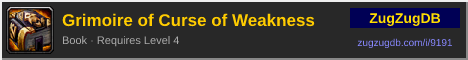 Grimoire of Curse of Weakness: forum signature banner