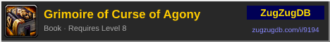 Grimoire of Curse of Agony: forum signature banner