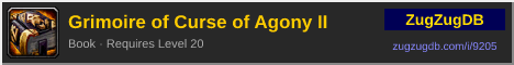 Grimoire of Curse of Agony II: forum signature banner