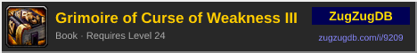 Grimoire of Curse of Weakness III: forum signature banner