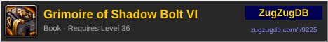 Grimoire of Shadow Bolt VI: forum signature banner
