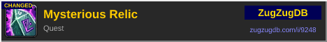 Mysterious Relic: forum signature banner