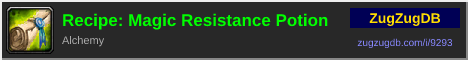 Recipe: Magic Resistance Potion: forum signature banner