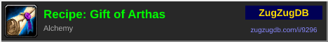 Recipe: Gift of Arthas: forum signature banner