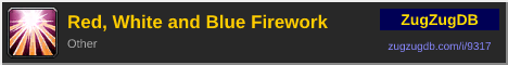 Red, White and Blue Firework: forum signature banner