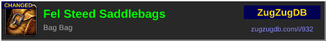 Fel Steed Saddlebags: forum signature banner