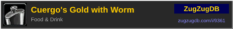 Cuergo's Gold with Worm: forum signature banner